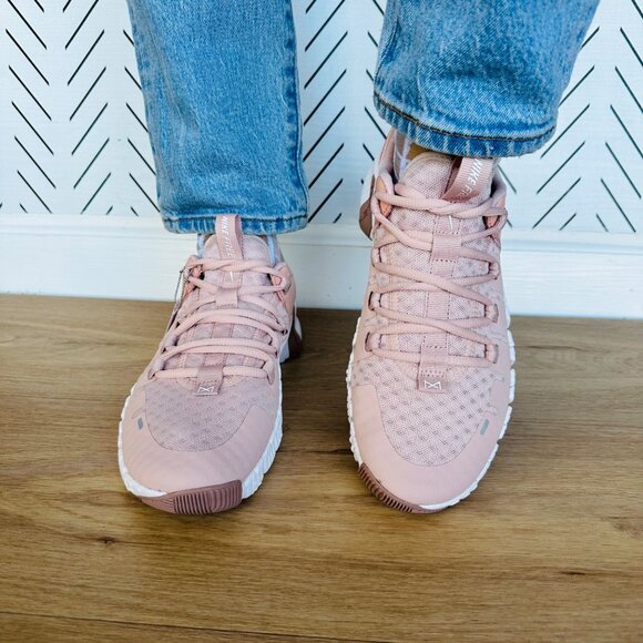 ❤️Nike Free Metcon 5 Pink Oxford 8.5 Womens Training Shoes Dusty Pink DV3950-600 - Picture 5 of 13